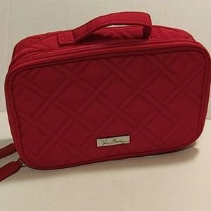 Vera Bradley Red Microfiber Sm Brush and Make-Up